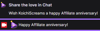 Koichi_Senpai's tweet photo. Care to Join Me for my Affiversary Stream? https://t.co/5S4rrZW3JZ