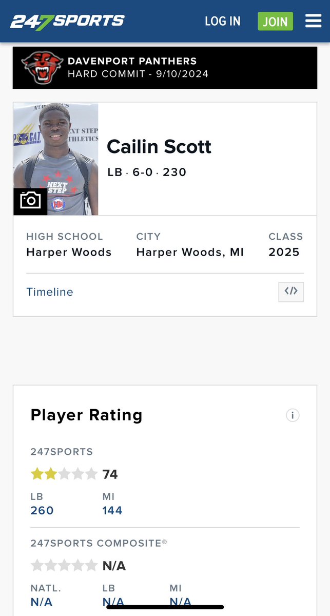 Cailin Scott (@cailin_scott) on Twitter photo I am Beyond Blessed to be ranked as a 2 Star ⭐️ Athlete. <a href="/TheD_Zone/">The D Zone</a> <a href="/247Sports/">247Sports</a> <a href="/DU_Football/">Davenport Football</a> <a href="/DetroitCentral1/">Detroit Central High School</a> <a href="/hitallsohard2/">Coach Macon</a> <a href="/CoachWalkerDU4/">Coach Walker</a> I am Beyond Blessed to be ranked as a 2 Star ⭐️ Athlete. <a href="/TheD_Zone/">The D Zone</a> <a href="/247Sports/">247Sports</a> <a href="/DU_Football/">Davenport Football</a> <a href="/DetroitCentral1/">Detroit Central High School</a> <a href="/hitallsohard2/">Coach Macon</a> <a href="/CoachWalkerDU4/">Coach Walker</a>