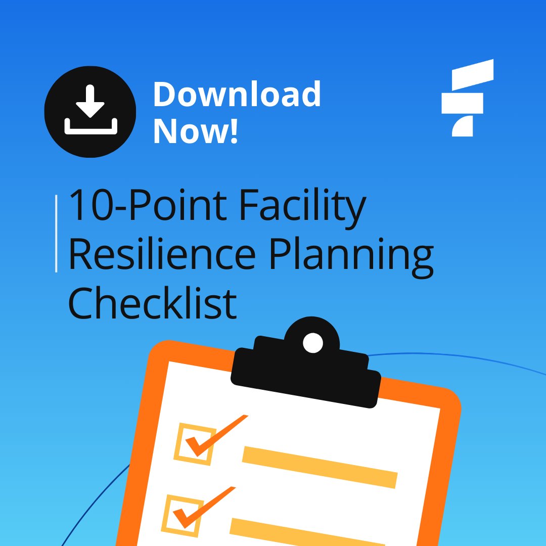 Missed our webinar on building resilience in facilities for emerging threats and natural disasters? Don't worry, you can still access our 10-Point Facility Resilience Planning Checklist to help safeguard your assets and ensure business continuity. hubs.ly/Q02XvRnF0