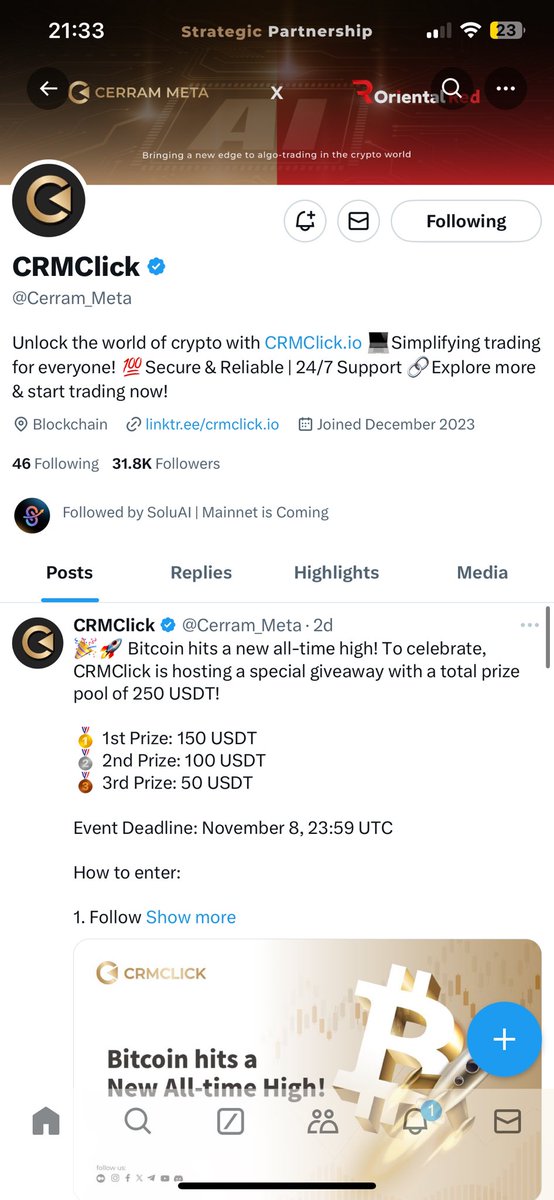 soupremacie's tweet image. Bitcoin All-Time High 🚀 

Let&apos;s go, $BTC. Huge thanks to @CRMClick for celebrating this epic milestone with us 🥳📈 Ready to ride the wave to new heights 🔥 #CRMClick #BTCATH 

➕ @jeetsuck @Simp4nfts @crypto_dothrak