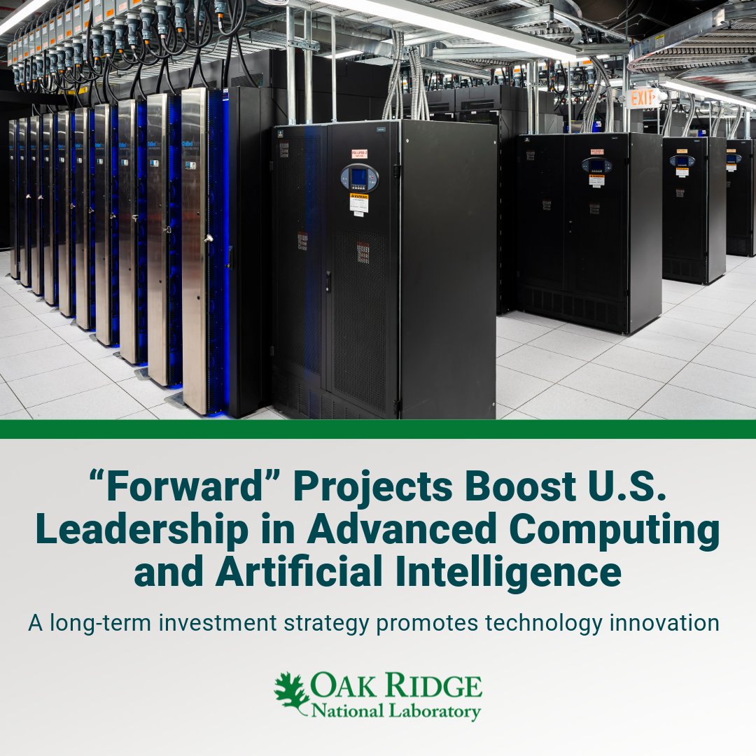 Exascale Computing Project (@exascaleproject) on Twitter photo 🚀The ECP has concluded but the race to #exascale continues with <a href="/ORNL/">Oak Ridge Lab</a> <a href="/argonne/">Argonne National Lab</a> and <a href="/Livermore_Lab/">Lawrence Livermore National Laboratory</a> leading the way.
<a href="/ENERGY/">U.S. Department of Energy</a> is pushing #HPC to 1,000x faster than petascale, solving challenges in energy materials, medicine, and national security.
💫bit.ly/3YV4j4p 🚀The ECP has concluded but the race to #exascale continues with <a href="/ORNL/">Oak Ridge Lab</a> <a href="/argonne/">Argonne National Lab</a> and <a href="/Livermore_Lab/">Lawrence Livermore National Laboratory</a> leading the way.
<a href="/ENERGY/">U.S. Department of Energy</a> is pushing #HPC to 1,000x faster than petascale, solving challenges in energy materials, medicine, and national security.
💫bit.ly/3YV4j4p
