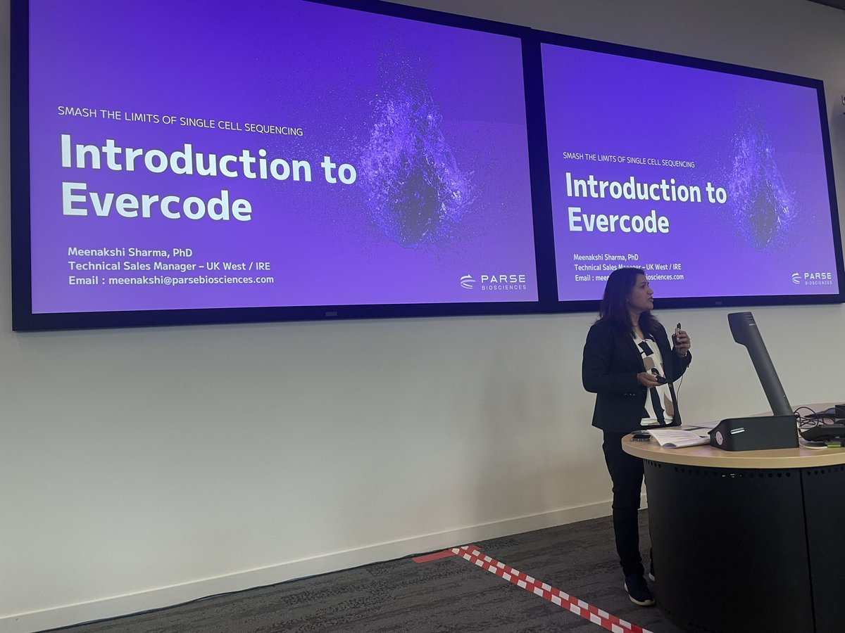 Next up is Meenakshi Sharma from Parse biosciences with an introduction to Evercode technology and latest research highlights