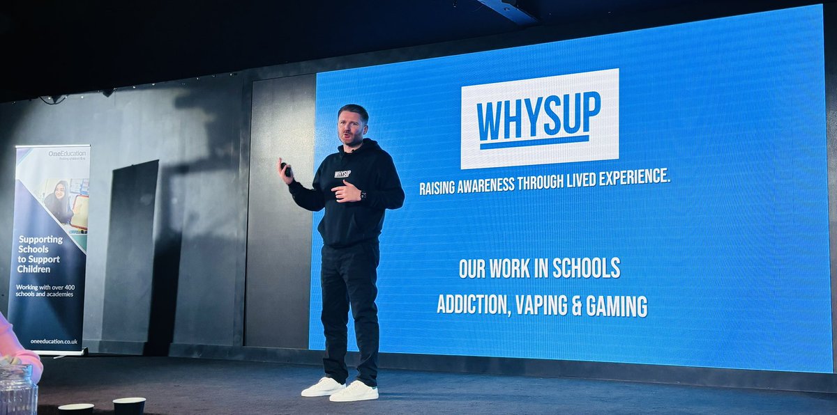Eye opening workshop by <a href="/whysupofficial/">WHYSUP™</a> with raw honesty about ‘the perfect storm’ and the harms of addictions #gambling #vaping at <a href="/OneEducation/">One Education</a> #SafeguardingConf24 #safeguarding #mentalhealth