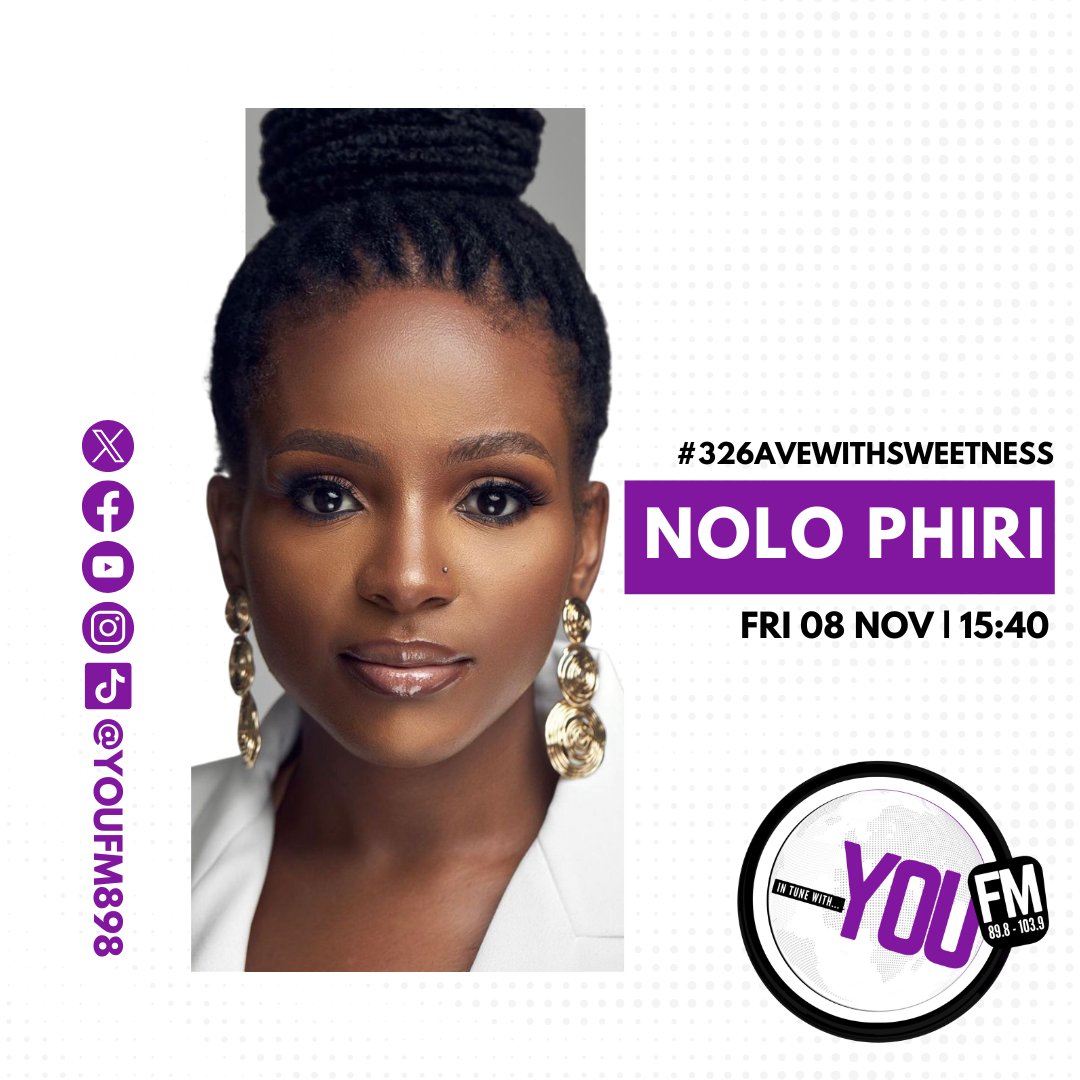 ON AIR | This afternoon, <a href="/SweetnessEhm/">Sweetness Motsepe</a> speaks to Storyteller, Actress, and Businesswoman, <a href="/NoloPhiri/">IG: nolophiri_</a> about her amazing journey in the entertainment industry. She also delves into her new initiative to empower South African women in the creative sector. #326AveWithSweetness