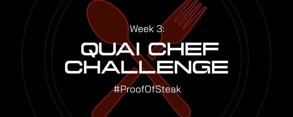 Zero93o's tweet photo. 🚨 The #ProofOfSteak Challenge Week 3 is here! 🚨

🥩 It's time for a new challenge! Get creative with your meals by crafting them into the letter "Q" or the legendary Quai Network logo. 🍽️

@QuaiNetwork
#GoldenAgeTestnet https://t.co/iVPUmJjtLR