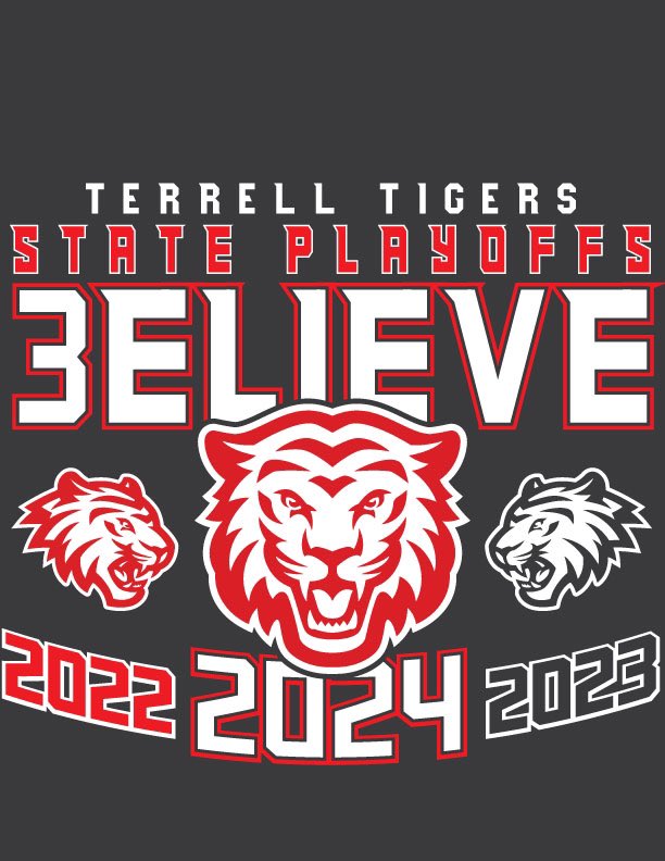 🏈 Playoff Information

Round 1
Terrell vs South Oak Cliff
Kincaide 7:30pm 
November 14, 2024

#TigerTOUGH🐅 
#ba🐅 
#TTP 
#RTT