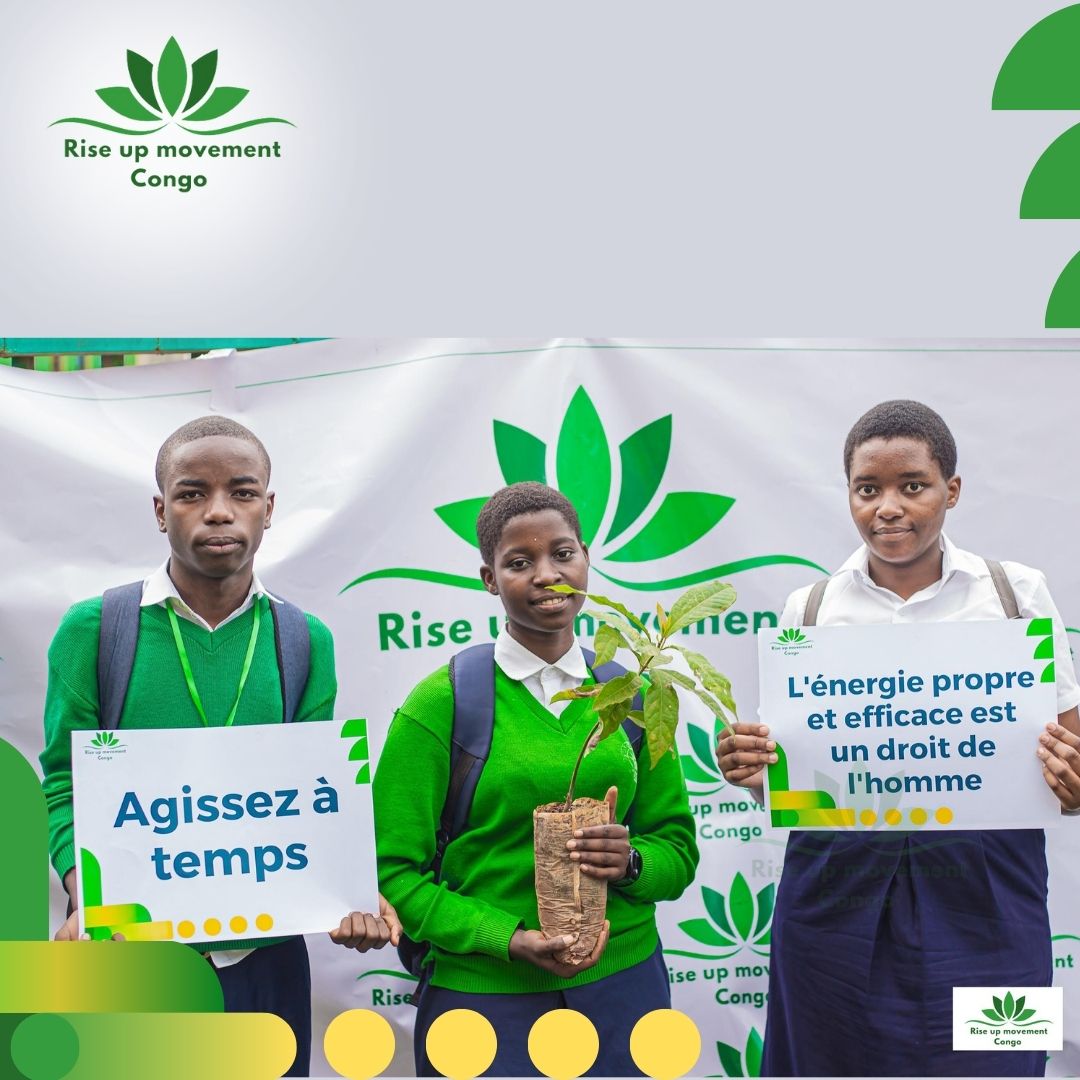 Parfait_Mush's tweet photo. There are three messages in this image:
1. Act in time;
2. Clean, efficient energy is a human right;
3. 🔴Planting a tree is planting life, the hope of a better world.

Join us in climate action for a better world.

#ClimateEducationIn_Congo #RiseUpMovement_Congo https://t.co/b8YNoPe2Rh