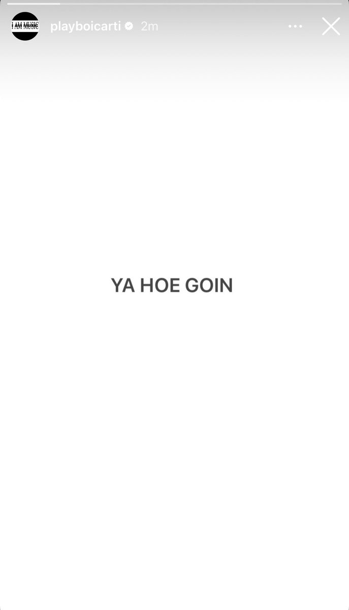 cartisburner__'s tweet photo. 🚨 Playboi Carti via instagram 

“YA HOE GOIN“ https://t.co/G9f31bJSPA