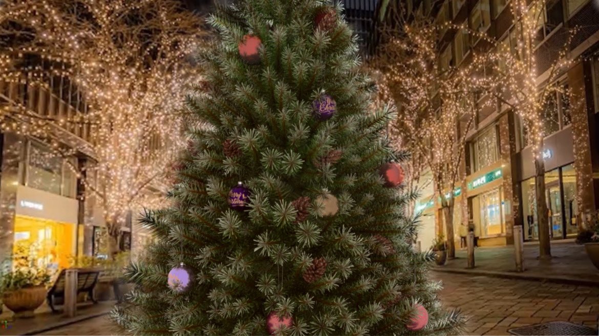 __091836's tweet photo. 課題でクリスマスツリー作りました🎄🤎
 #maya  #3DCG  #christmas   #christmastree https://t.co/BdyNxhAFBZ