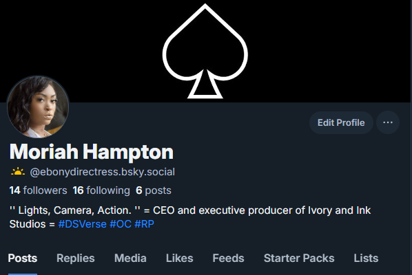 ♠️: With how shitty this app might get down the line, I encourage everyone to get a BlueSky, an alternative to twitter. We can plot and RP there.