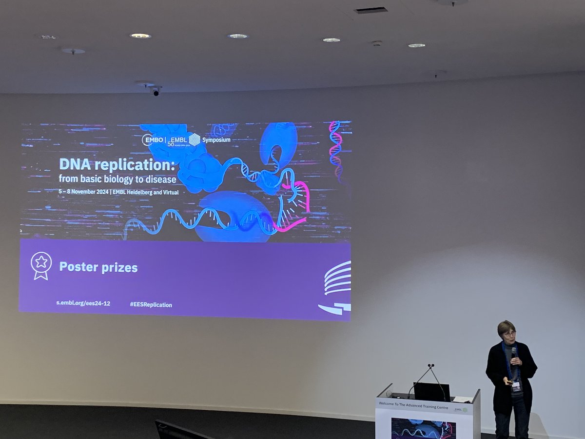 EMBLEvents's tweet image. 🕐Last day of #EESReplication 📆
The symposium was wrapped up with the keynote lecture by John Diffley, closing remarks by Thanos Halazonetis and the poster prize announcement by Helle Ulrich 🏆
Stay tuned to find out more about the 3 poster prize winners and when there will be a