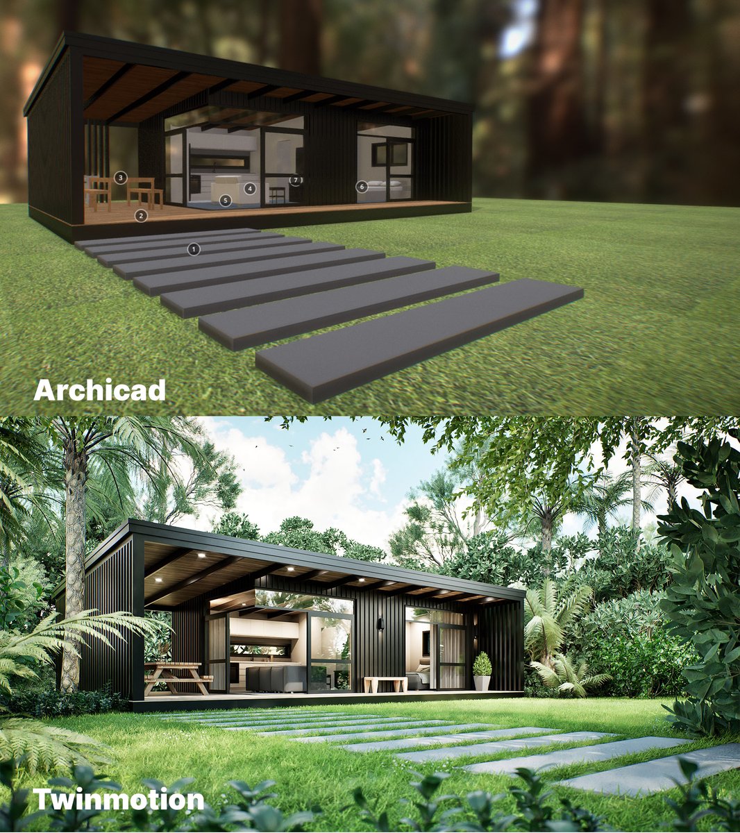 Practice makes perfect! Students, professionals, Twinmotion beginners, or experts, join our new #TwinmotionFridayExercise. 

Chayse Russell at <a href="/RenderRiteNZ/">RenderRite</a> shared this house modeled in Archicad. Now, it's your turn to add your creative touch✨ 

Download: epic.gm/twinmotion-fri…