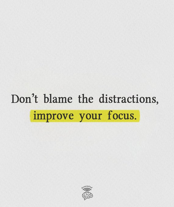 Focus on what matters