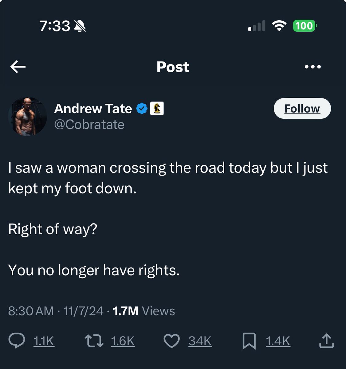 This man is absolutely repulsive.
