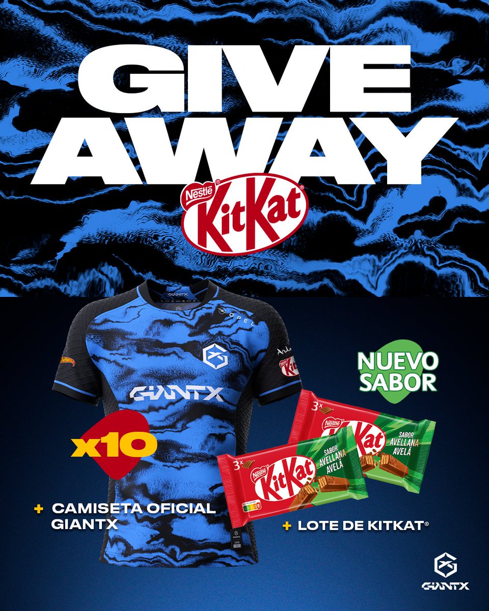 😋 SORTEAZO POR EL NUEVO SABOR AVELLANA DE KIT KAT 😋

Participar es muy sencillo:
➡️ Sigue a <a href="/GIANTXES/">GIANTX</a> y a <a href="/kitkatspain/">KitKat España</a> 
🔁 Haz RT a este tweet.
🫂 Menciona a un amigo (cuantas más veces, más posibilidades)

🗓️ Válido hasta el 15/11. ¡Suerte!