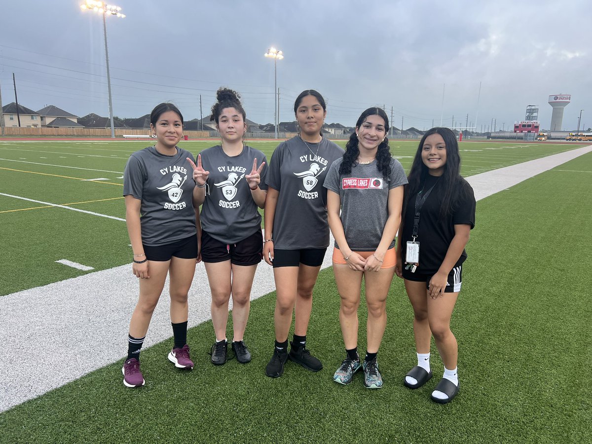 Cy Lakes G. Soccer (@cylakesgsoccer) on Twitter photo Lots of girls working hard in the morning mile! We had three girls make the goal time today! Much appreciation to our @cylakesxc pacer Annabelle! <a href="/CFISDCyLakes/">Cy Lakes HS</a> <a href="/lakes_athletics/">Cypress Lakes Athletics</a> Lots of girls working hard in the morning mile! We had three girls make the goal time today! Much appreciation to our @cylakesxc pacer Annabelle! <a href="/CFISDCyLakes/">Cy Lakes HS</a> <a href="/lakes_athletics/">Cypress Lakes Athletics</a>
