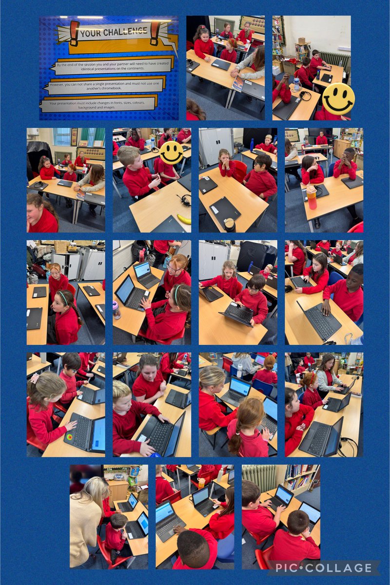 Mrs K Smith (@ksmith_chl) on Twitter photo Year 4 & 6 teamed up for their own challenge today. To develop their oracy & digital skills, they were challenged to create identical presentations through clear and precise instructions only. The language used to develop our digital skills was incredible! <a href="/EAS_LLCEnglish/">EAS Language, Literacy & Communication</a> Year 4 & 6 teamed up for their own challenge today. To develop their oracy & digital skills, they were challenged to create identical presentations through clear and precise instructions only. The language used to develop our digital skills was incredible! <a href="/EAS_LLCEnglish/">EAS Language, Literacy & Communication</a>