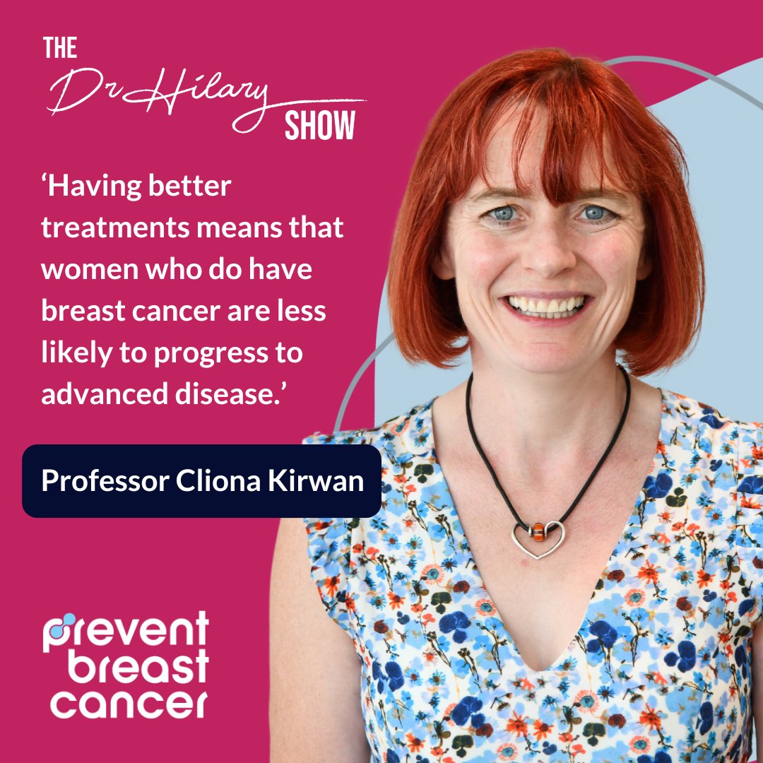Prevent Breast Cancer (@wearepreventbc) on Twitter photo Prevent Breast Cancer expert Professor Cliona Kirwan recently appeared on The Doctor Hilary Show, chatting about the latest research developments in #breastcancer prevention and treatment. <a href="/DrHilaryJones/">Dr. Hilary Jones MBE</a>
You can watch the full episode here! 👉 loom.ly/hNXSyIQ Prevent Breast Cancer expert Professor Cliona Kirwan recently appeared on The Doctor Hilary Show, chatting about the latest research developments in #breastcancer prevention and treatment. <a href="/DrHilaryJones/">Dr. Hilary Jones MBE</a>
You can watch the full episode here! 👉 loom.ly/hNXSyIQ