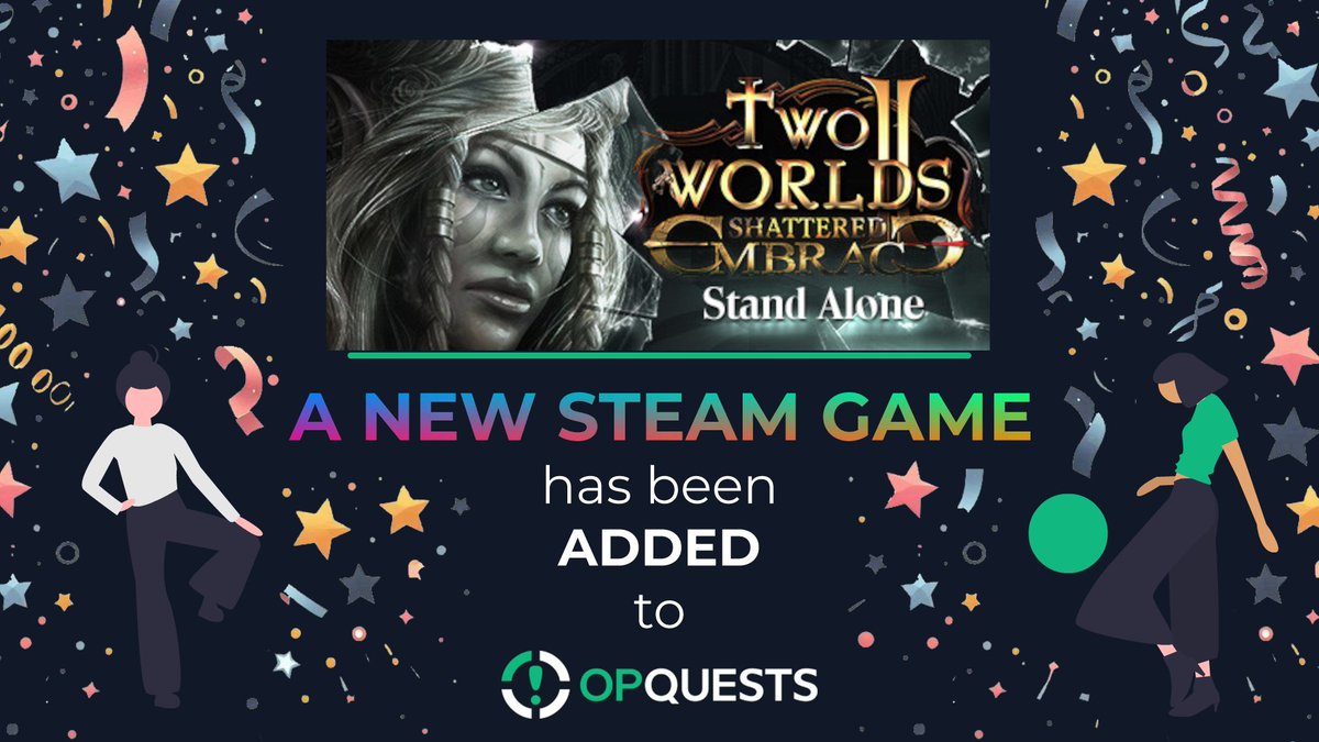 opquests's tweet image. We just added Two Worlds II HD Shattered Embrace on opquests.com💚

✅Make sure to #claim it for free before it runs out!

✅Follow us to receive #updates on when we add the next batch of #free #Steam #games!

🎁  🎁

 #giveaway #giveaways #FREE
