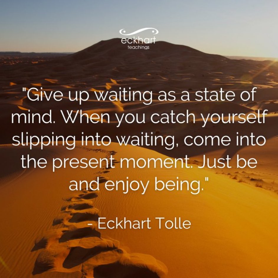 Give up waiting as a state of mind…