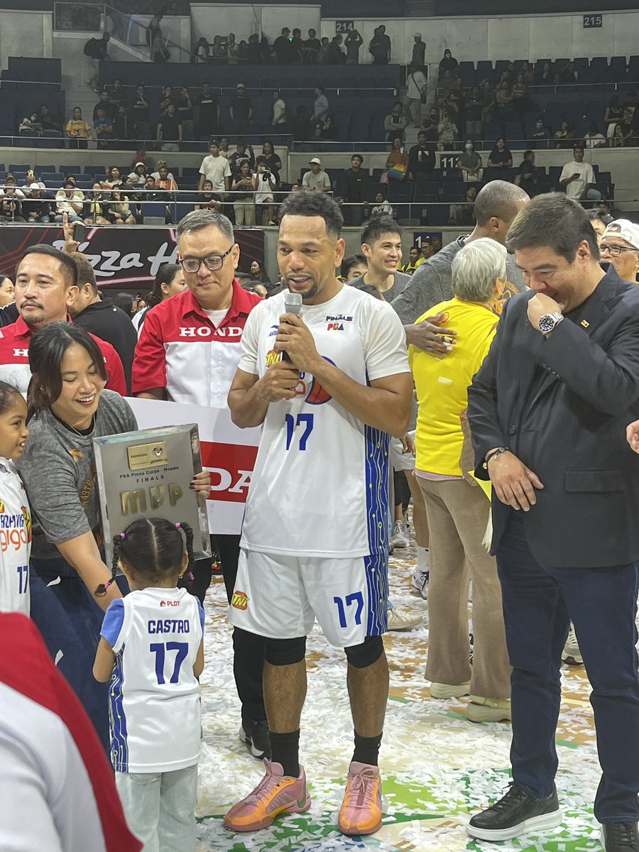 News5PH's tweet photo. JUST IN | Pinangalanan si #JaysonCastro bilang Finals MVP ng 2024 PBA Governors' Cup. #News5 https://t.co/QYrEN79j9C