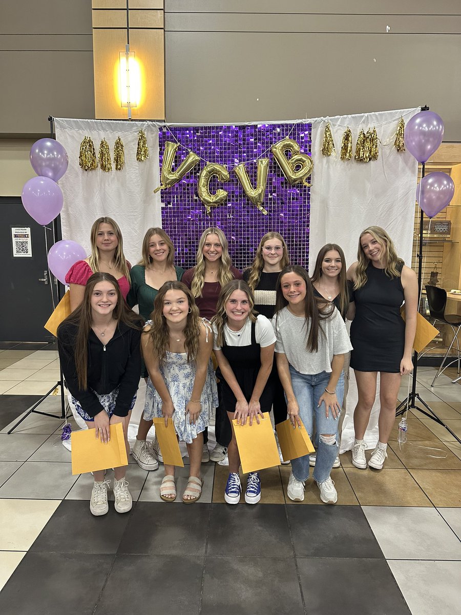 VC_Volleyball's tweet photo. And thatβs a wrap! π Thank you girls for a wonderful season. It was so fun celebrating you all last night! We are so proud of everything you accomplished! #vcvb #goalfish https://t.co/WhmjCFYoAG