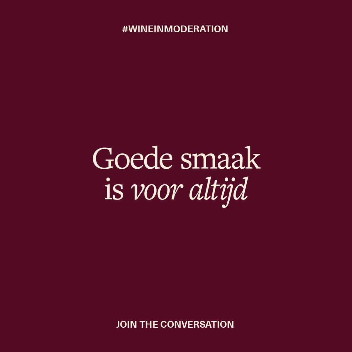 Vandaag is het Wine in Moderation Day! 🍷✨

Sta vandaag even extra stil bij het bewust genieten van wijn: geniet van een mooi glas in combinatie met heerlijk eten en schenk er een glas water bij. Deel hierbij je mooiste wijnherinneringen!

#wineinmoderation #bewustgenieten #wijn