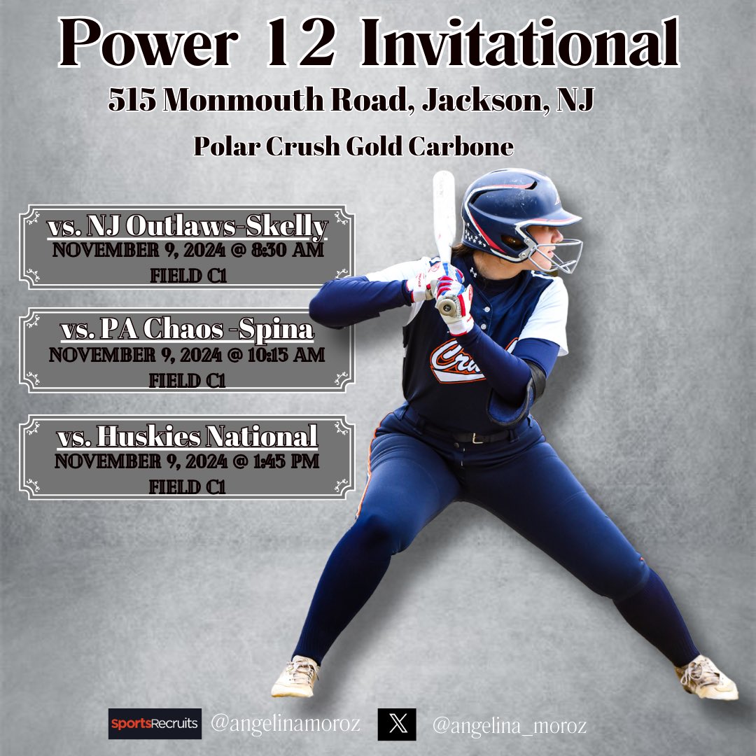 We are off to NJ this weekend. Come watch us play! <a href="/PolarCrush/">Polar Crush Softball</a> <a href="/SBRRetweets/">Softball Recruiting Reposts</a> <a href="/ExpoRecruiting/">Collegebound expo recruiting</a>