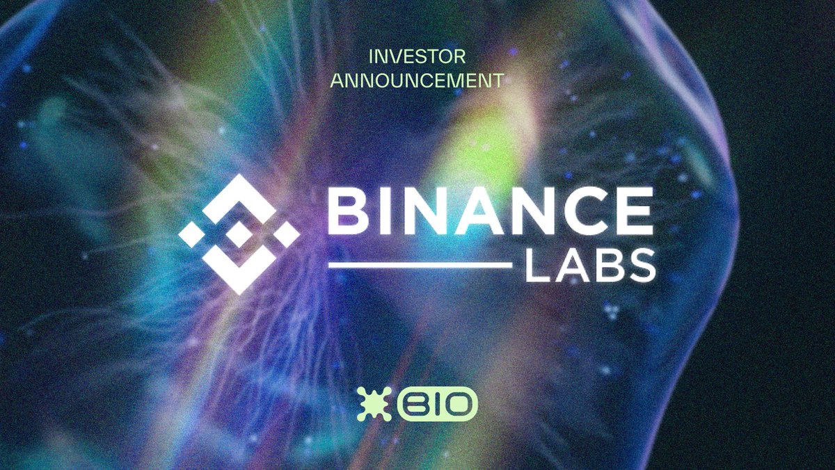 🚨 We are proud to announce that <a href="/BinanceLabs/">Yzi Labs</a> has invested in BIO to help fuel the next generation of BioDAOs 🧪

It's time to accelerate science, anon
