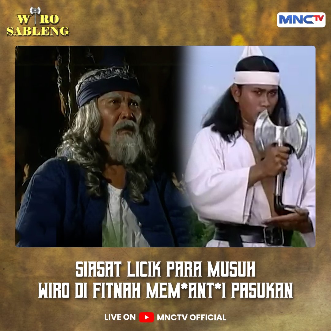 Official_MNCTV's tweet photo. Wiro Sableng difitnah dengan keji, dirinya di tuduh telah menghabisi banyak orang.
akankah Wiro Sableng berhasil menemukan pelaku sebenarnya?
Nonton video lengkapnya hanya di YouTube Wiro Sableng Official
Klik link nya di sini: https://t.co/Kwi4fqNjcJ
#WiroSableng https://t.co/t0y3gOlYVP