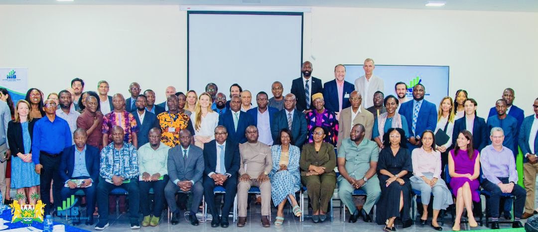 Today, the NIB leadership, the British High Commissioner, along with teams from ARIA and other DFIs, paid a courtesy visit to the Hon. VP to brief him on the roundtable hosted by NIB &amp;ARIA, where they discussed #InvestmentOpportunities in the Water and Energy sectors. #SaloneX