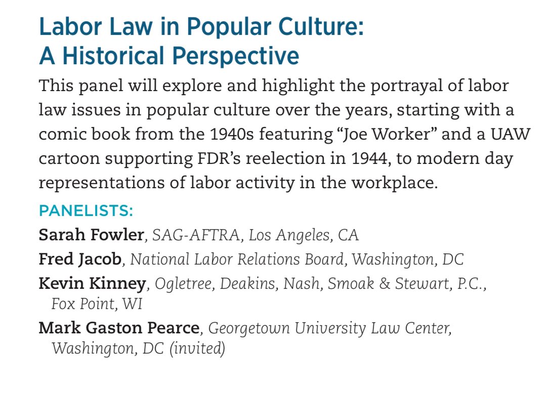 Fred Jacob (@fredbjacob) on Twitter photo One week ‘til we talk pop culture the ABA LEL extravaganza! Be there or be a lawyer who’s billing too much and not taking time out for professional development and old TV shows! <a href="/abalel/">ABA Section of Labor and Employment Law</a> <a href="/MarkGPearceWRI/">Mark Gaston Pearce</a> <a href="/nicolebporter/">Nicole Porter</a> <a href="/MrSethHarris/">Seth D. Harris</a> @cfrosado <a href="/WorkLawProf/">Jeff Hirsch</a> One week ‘til we talk pop culture the ABA LEL extravaganza! Be there or be a lawyer who’s billing too much and not taking time out for professional development and old TV shows! <a href="/abalel/">ABA Section of Labor and Employment Law</a> <a href="/MarkGPearceWRI/">Mark Gaston Pearce</a> <a href="/nicolebporter/">Nicole Porter</a> <a href="/MrSethHarris/">Seth D. Harris</a> @cfrosado <a href="/WorkLawProf/">Jeff Hirsch</a>