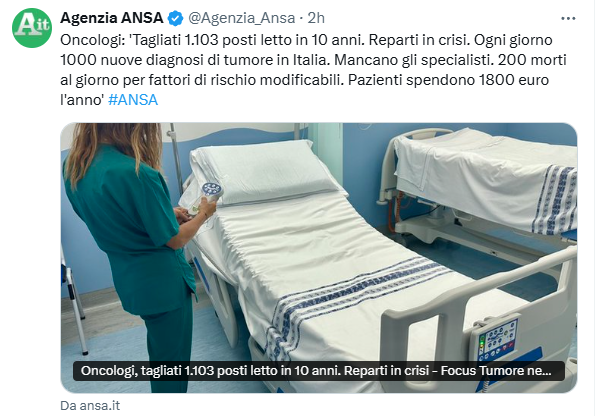 spighissimo's tweet photo. Quando lasci stuprare bellamente la sanità pubblica per decenni per ingrassare le prebende del privato...

Diciamo che i politici li capisco pure perché alla peggio dopo essersi ingrassati ben bene si fanno curare al San Raffaele ma i coglioni con la minima che li hanno votati? https://t.co/UxrrkaHiCw