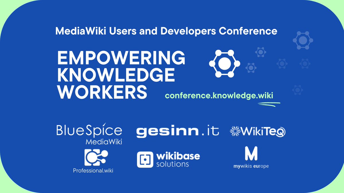 Semantic MediaWiki (@semanticmw) on Twitter photo Thank you everybody for joining the MediaWiki Users and Developers Conference #SMWCon in Vienna, Austria! 🩵 We had a wonderful time, great presentations and discussions. THANK YOU to all attendees, our great sponsors, our hosts, and the organization team. <a href="/archivwien/">Wiener Stadt- und Landesarchiv</a> Thank you everybody for joining the MediaWiki Users and Developers Conference #SMWCon in Vienna, Austria! 🩵 We had a wonderful time, great presentations and discussions. THANK YOU to all attendees, our great sponsors, our hosts, and the organization team. <a href="/archivwien/">Wiener Stadt- und Landesarchiv</a>
