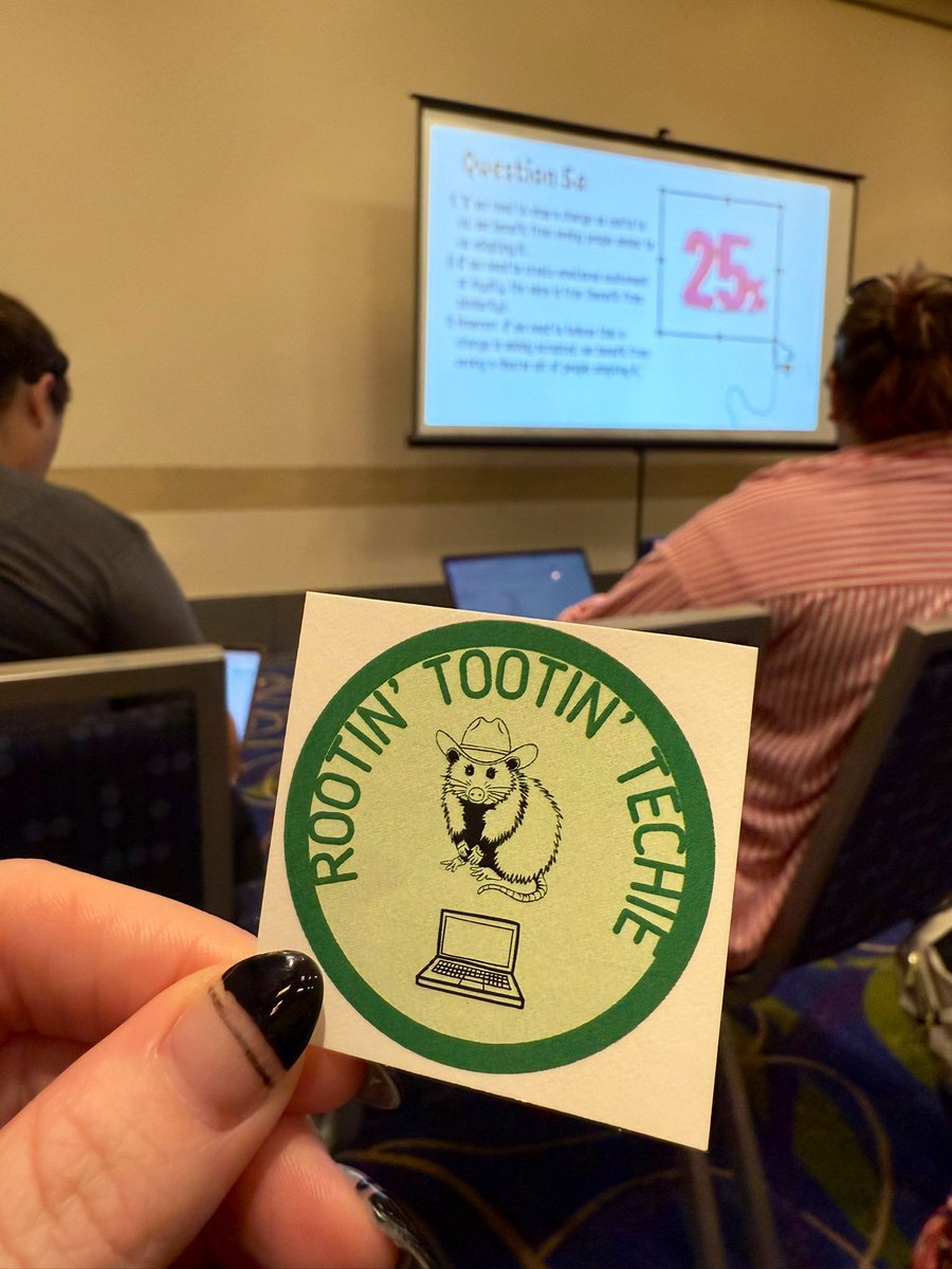 Ashley Yergin (@yergininit) on Twitter photo Did you know it only takes 25% of teachers to be on board to make change? This rootin’ tootin’ techie just learned that in Marina Ross <a href="/GaETConf/">Georgia Educational Technology Conference</a> session for coaches. #GaETC24 Did you know it only takes 25% of teachers to be on board to make change? This rootin’ tootin’ techie just learned that in Marina Ross <a href="/GaETConf/">Georgia Educational Technology Conference</a> session for coaches. #GaETC24