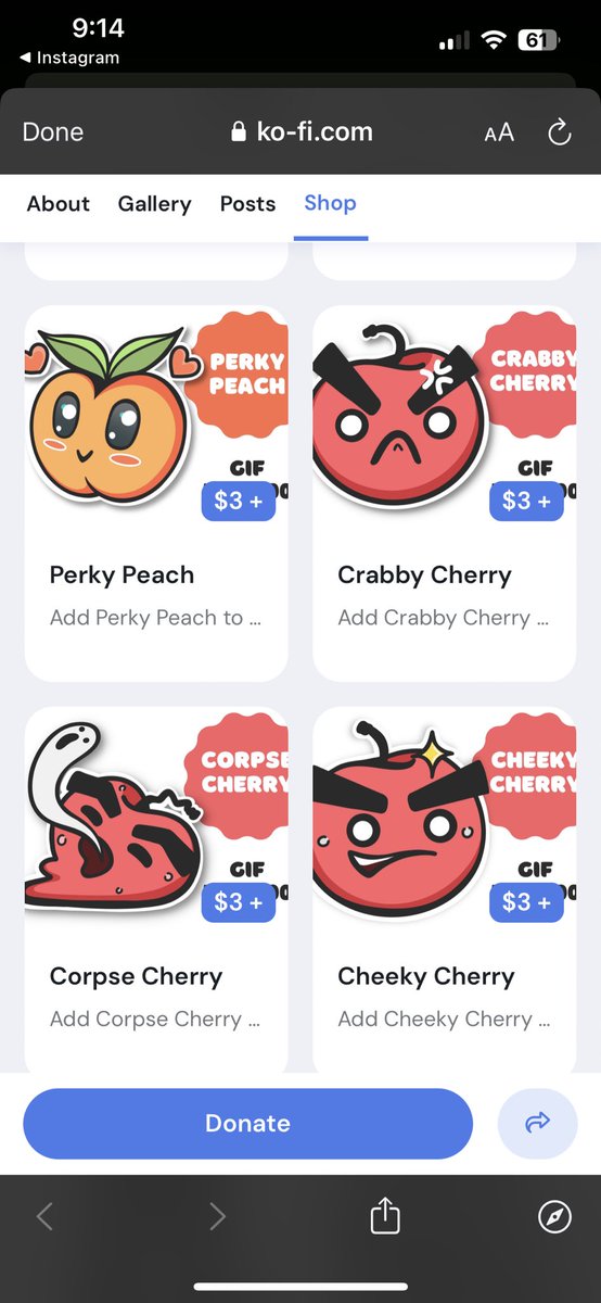 The animated emotes I had on Etsy are now listed and available on my Ko-fi. These babes are great if you have an open animated emotes slot you haven’t filled yet.