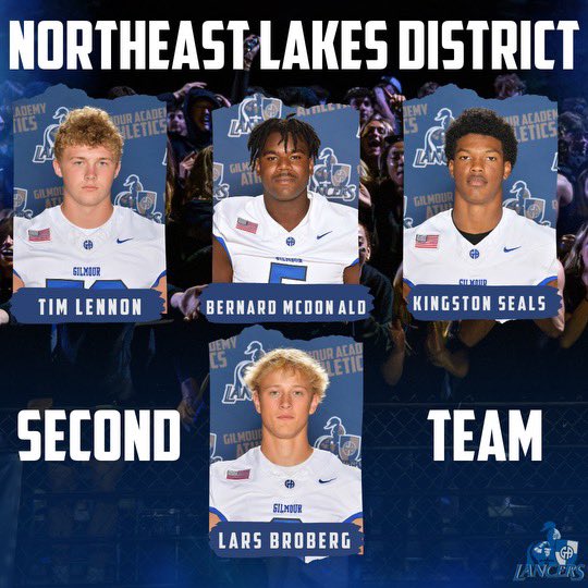 CoachTomKaufman's tweet image. 💥SECOND TEAM ALL-DISTRICT: Congrats @TimothyLennon8, @BernardMcD29855, @Seals2026 &amp;amp; @lars_broberg07‼️ Earned 💙