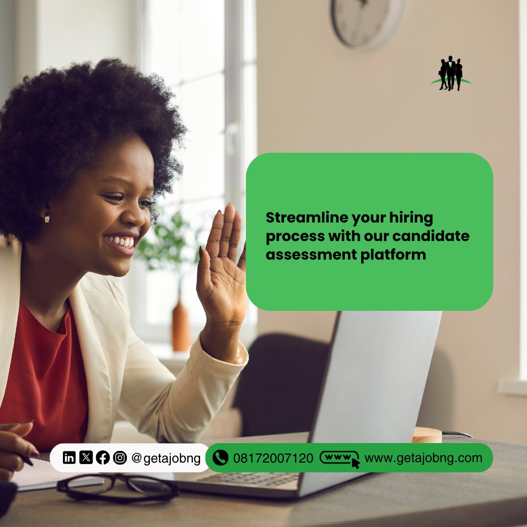 getajobngr's tweet image. Go paperless with GetAJob Platform. You can streamline your hiring process with our candidate assessment feature. visit our website getajobng.com to get started