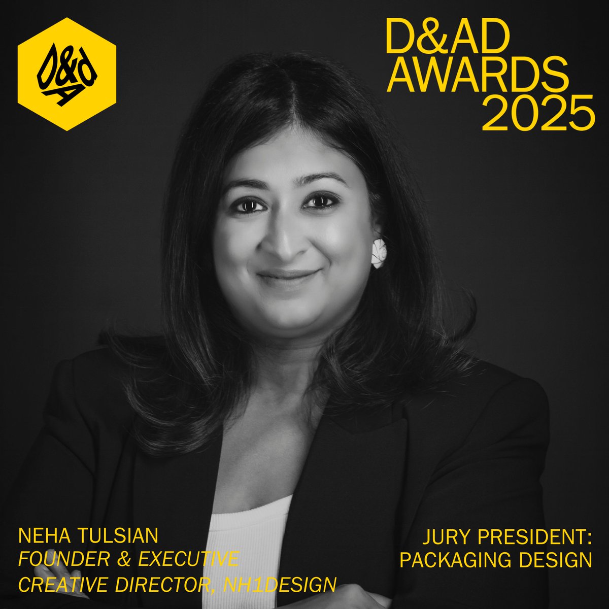 NH1Design's tweet photo. We at NH1 Design are thrilled to announce that after serving on the @dandad Branding Jury in 2024, our founder @nehatulsian , will be returning to London as the Packaging Design Jury President for 2025!
Submit your best work and join this creative legacy: https://t.co/7xzx33eX2I https://t.co/trwUwfkkKk