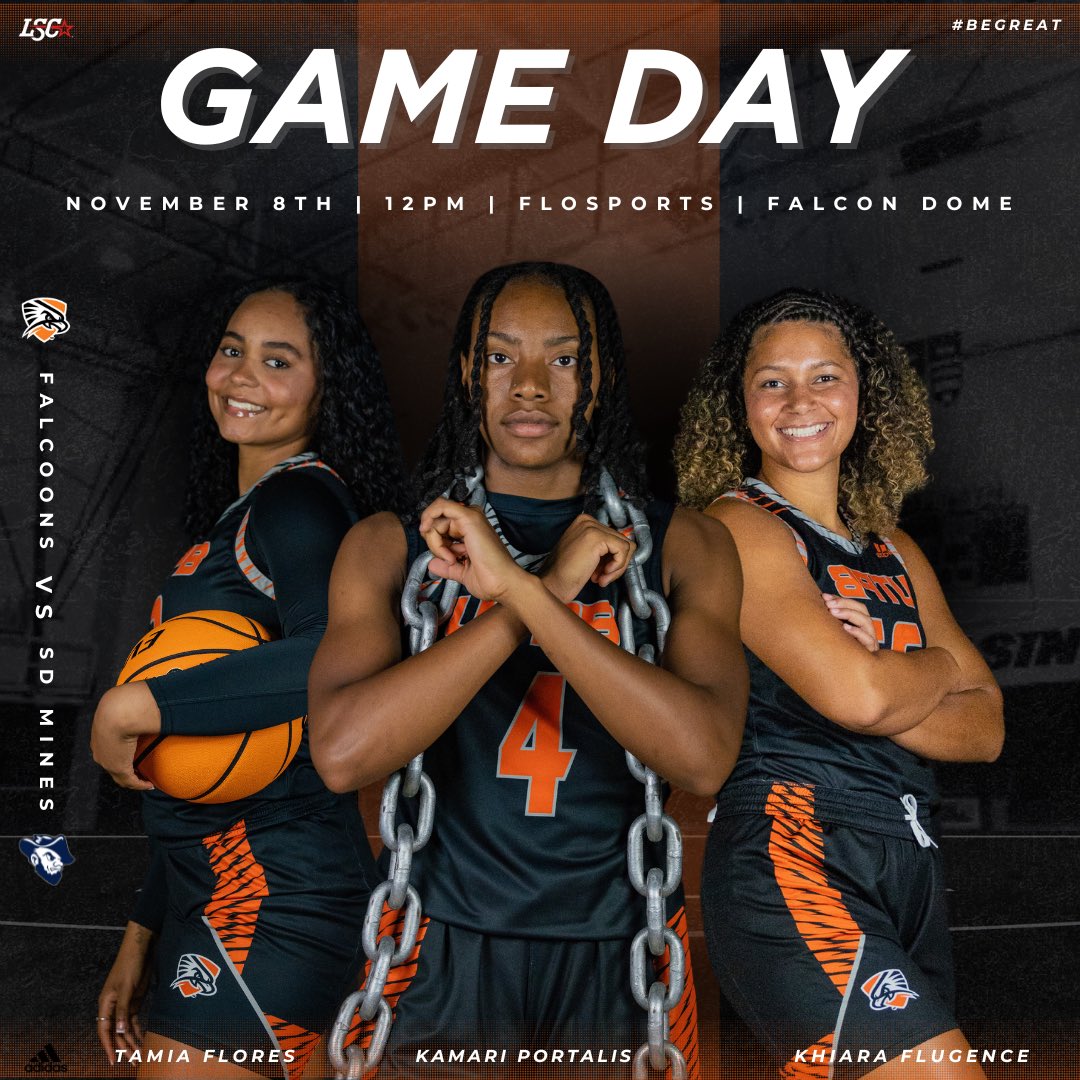 GAMEDAY IN THE FALCON DOME!
See you at 12pm!
VS
South Dakota Mines
Odessa, TX (Falcon Dome)
Streaming on go.flosports.tv / utpbfalcons.com/sports/womens-…  
<a href="/utpbfalcons/">UTPB Athletics</a>