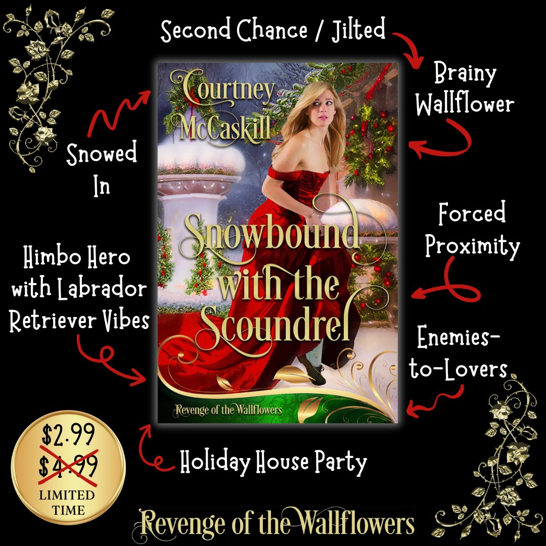 Clarissa Weatherby is about to get snowbound with the scoundrel who jilted her, Rupert Dupree! Available 11/12, be sure to pre-order your copy because the intro price of $2.99 will only last for one week!

books2read.com/Snowbound-With…

#HistoricalRomance #romancenovels #Christmas