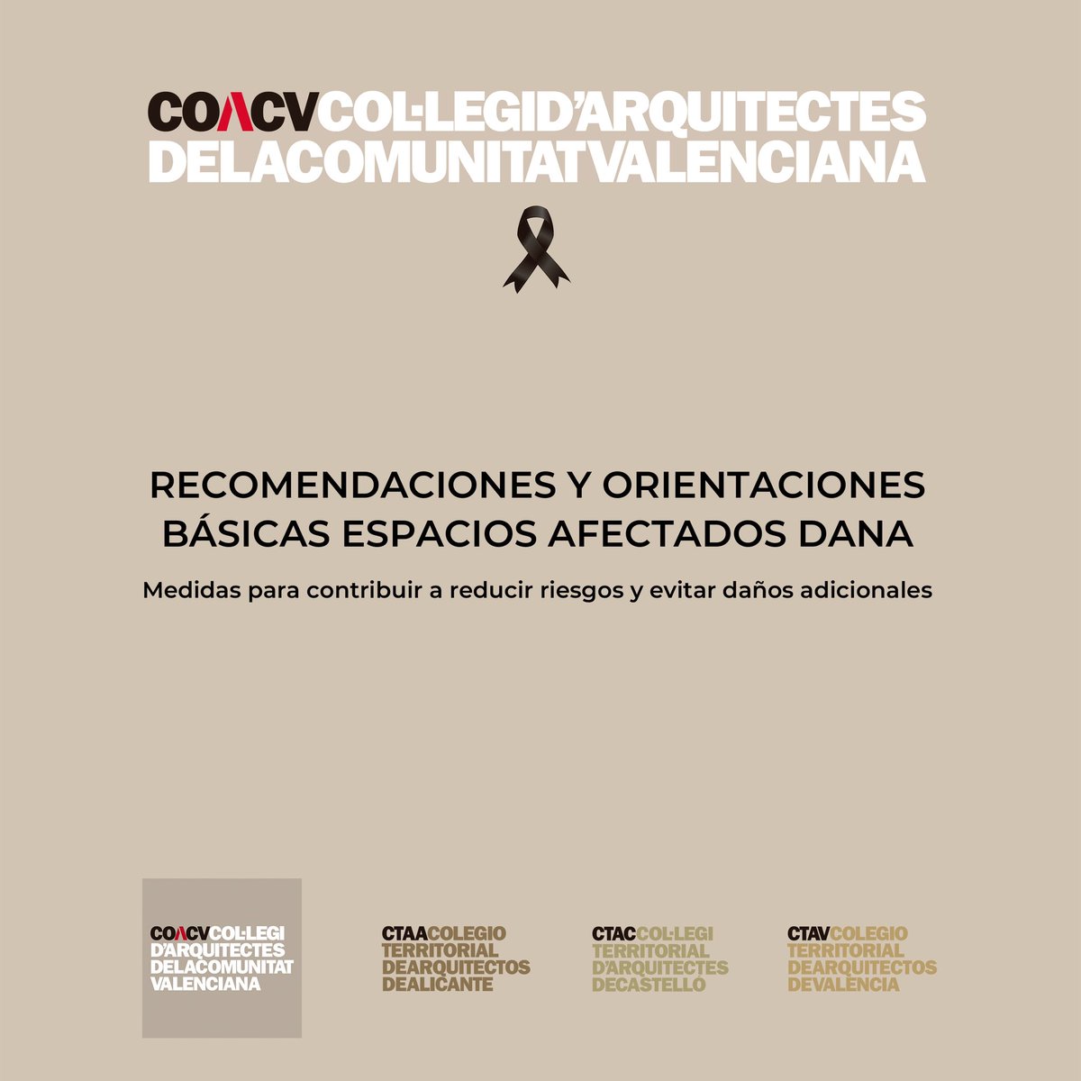 Compartimos una guía con recomendaciones y orientaciones básicas para aquellos espacios afectados de la #DANA siempre que el inmueble sea estructuralmente seguro

👇Medidas para contribuir a reducir riesgos y evitar daños adicionales

coacv.org/galeria/files/…