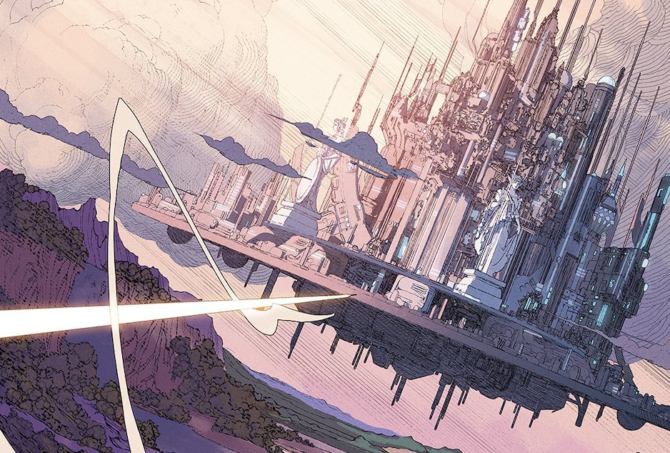NikolaCizmesija's tweet photo. Got an early look at NEW GODS #1 from @therightram &amp; Evan Cagle and I have no words.

This book is INCREDIBLE. The story is grand and the art is breathtaking.  Please do yourself a favor and don't miss this when it comes out on Dec. 18! 

Just...WOW https://t.co/Skvpe6UusZ