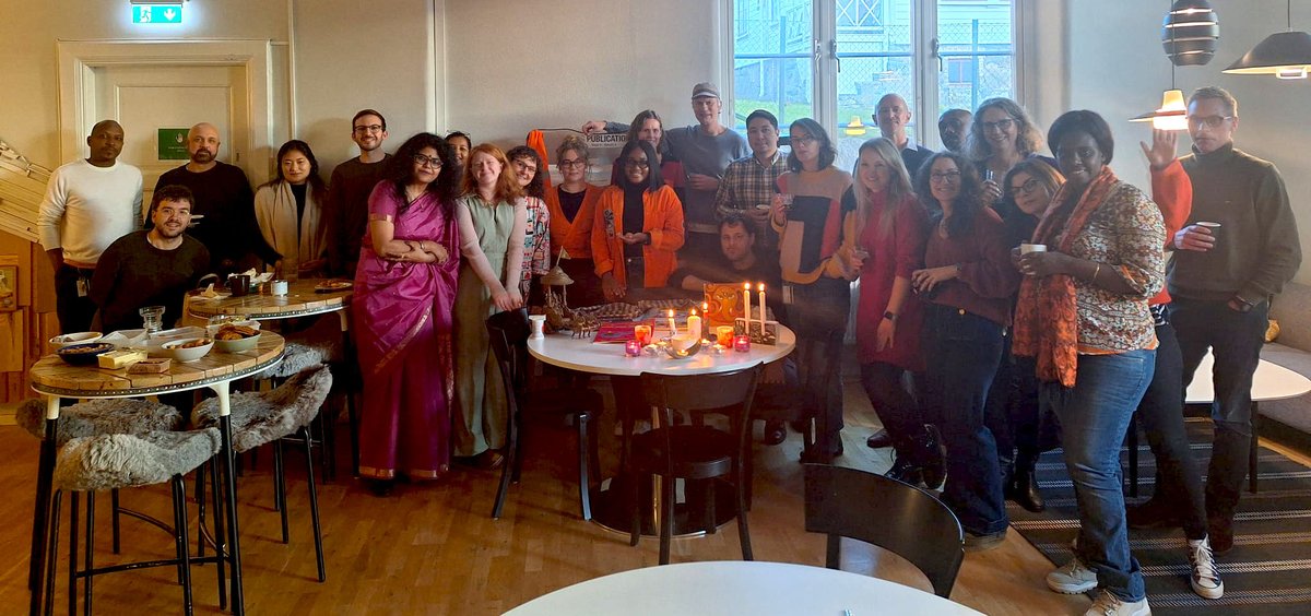 Happy Diwali from the School of Global Studies!
Every year, we embrace the Swedish November darkness through our own celebration of light, at one of our weekly 3 pm fikas (Swedish for coffee and cake).
