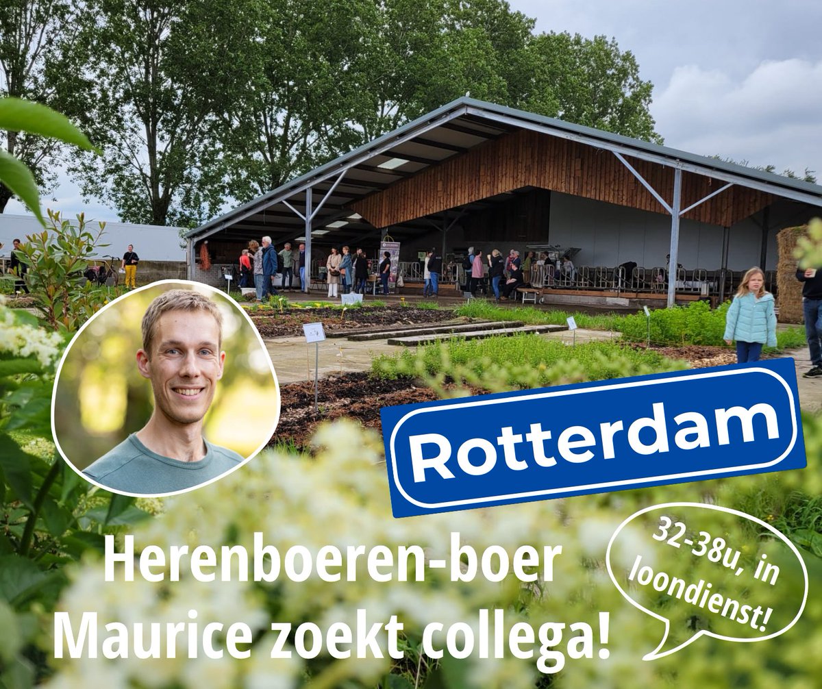 Herenboeren (@herenboeren) on Twitter photo Onze Rotterdamse Herenboerderij, <a href="/hbvlinderstrik/">Herenboeren de Vlinderstrik</a>, zoekt een nieuwe #boer-#bedrijfsleider! Boer Maurice neemt afscheid van zijn collega Albert, die elders een toffe nieuwe uitdaging aangaat. Als boer werk je bij Herenboeren in loondienst! Check de vacature: herenboeren.nl/boer-hb-rotterโฆ Onze Rotterdamse Herenboerderij, <a href="/hbvlinderstrik/">Herenboeren de Vlinderstrik</a>, zoekt een nieuwe #boer-#bedrijfsleider! Boer Maurice neemt afscheid van zijn collega Albert, die elders een toffe nieuwe uitdaging aangaat. Als boer werk je bij Herenboeren in loondienst! Check de vacature: herenboeren.nl/boer-hb-rotterโฆ