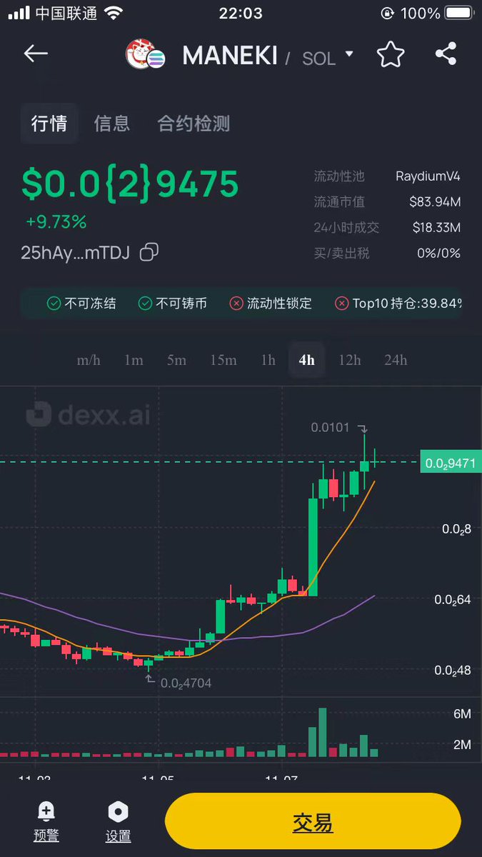 CunningJones's tweet photo. Discover the MEME tokens smart wallets are buying with DEXX—your gateway to informed trading! Share some popular MEMEs every day, which one will be 100 times the next? #MEME #memecoin 
Register link: https://t.co/w1NXDpms9M" https://t.co/CbUpnlV9O8
