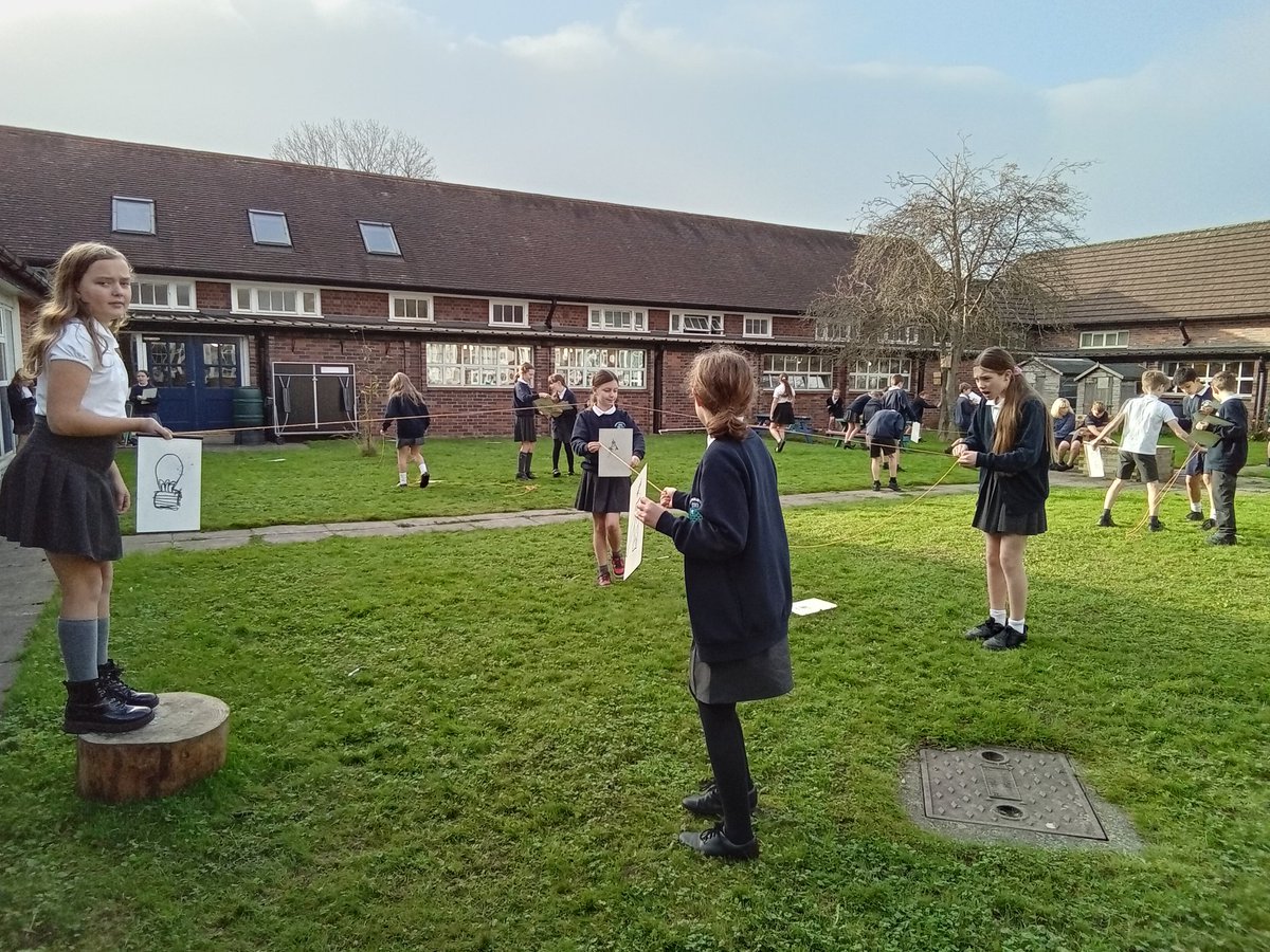 vernon_primary's tweet photo. In Science this morning, Year 6 demonstrated how light travels using balls of wool.
#vernonprimary
#ks2science
#outdoorclassroom https://t.co/JHmU1oZTjX