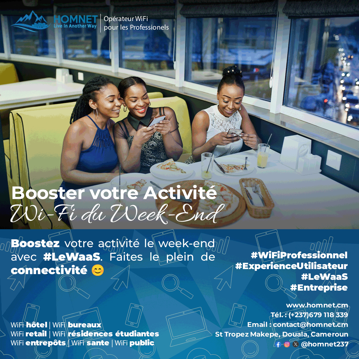 homnetsarl's tweet photo. Boostez votre productivité même le week-end avec #LeWaaS. Faites le plein de connectivité 😊

#ExperienceUtilisateur https://t.co/TCVHEw5Tcd