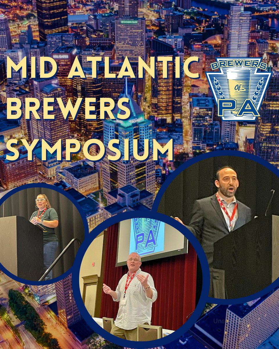 BrewersofPA's tweet photo. We're still buzzing from the Annual Mid-Atlantic Brewers Symposium! From insightful sessions to hands-on workshops, we explored the future of beer together in Pittsburgh!

What were your favorite moments? Not a member? Join the Brewers of PA today! #BrewersSymposium #CraftBeer https://t.co/YxVFM2BXJB