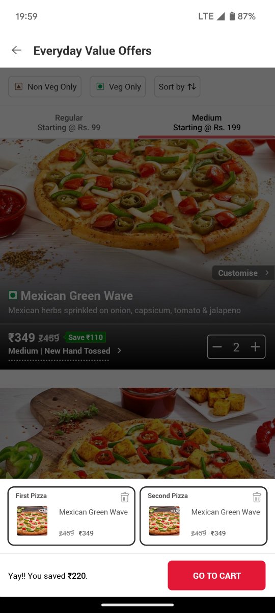 goyalrohit2002's tweet photo. @dominos_india 
@dominos 
Hi Dominoz, I fail to understand your offer of 1+1.
Even if I order the same pizza eligible for 1+1 , you still charge for both.
So what is the point of 1+1 offer.
Is it not fooling or cheating your customer. https://t.co/FKpB7zVNe1